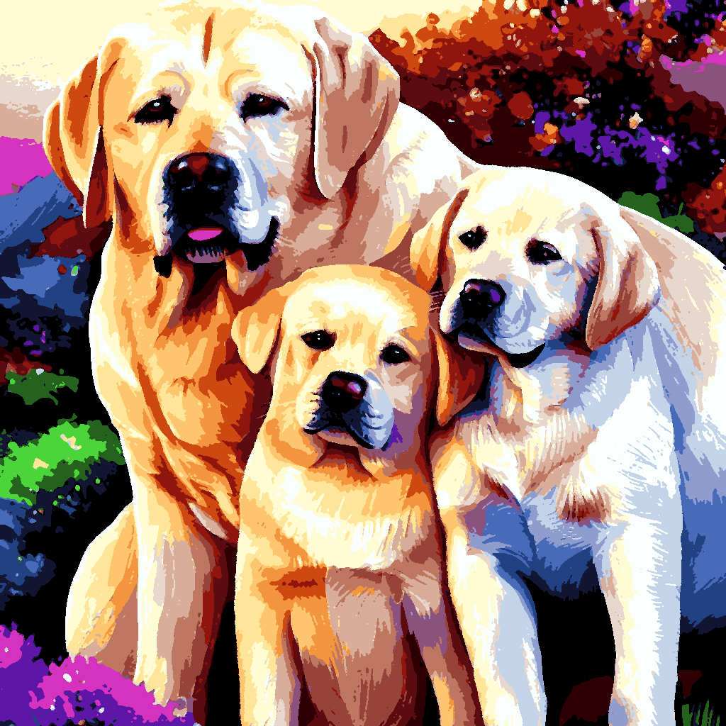 Labradors - Van-Go Paint-By-Number Kit