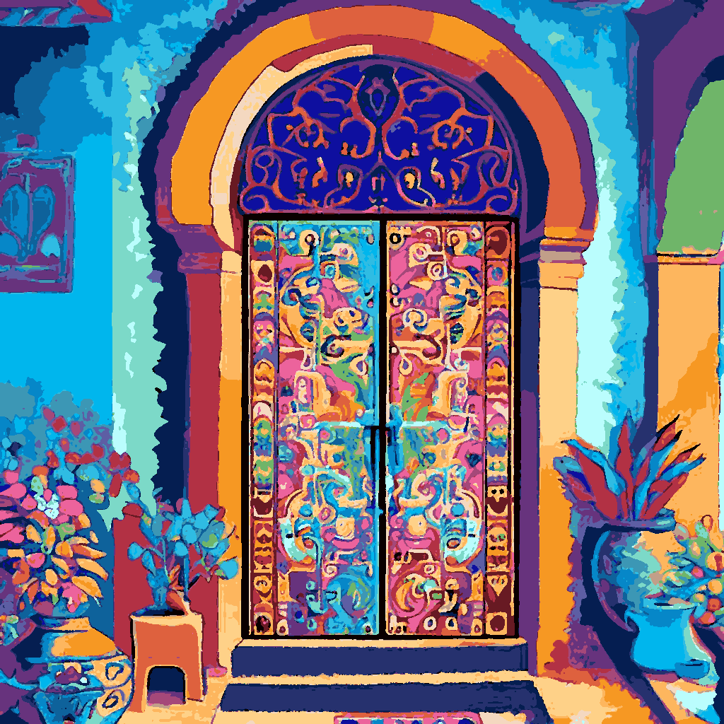 Moroccan Door (2) - Van-Go Paint-By-Number Kit