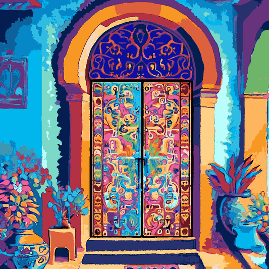 Moroccan Door (2) - Van-Go Paint-By-Number Kit