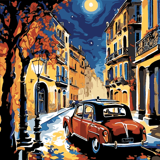 Midnight In Paris (3) - Van-Go Paint-By-Number Kit