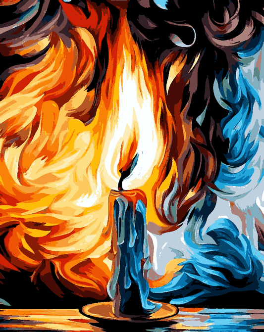 Candle Fire (2) - Van-Go Paint-By-Number Kit