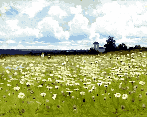 Field of Daisies by Efim Volkov - Van-Go Paint-By-Number Kit