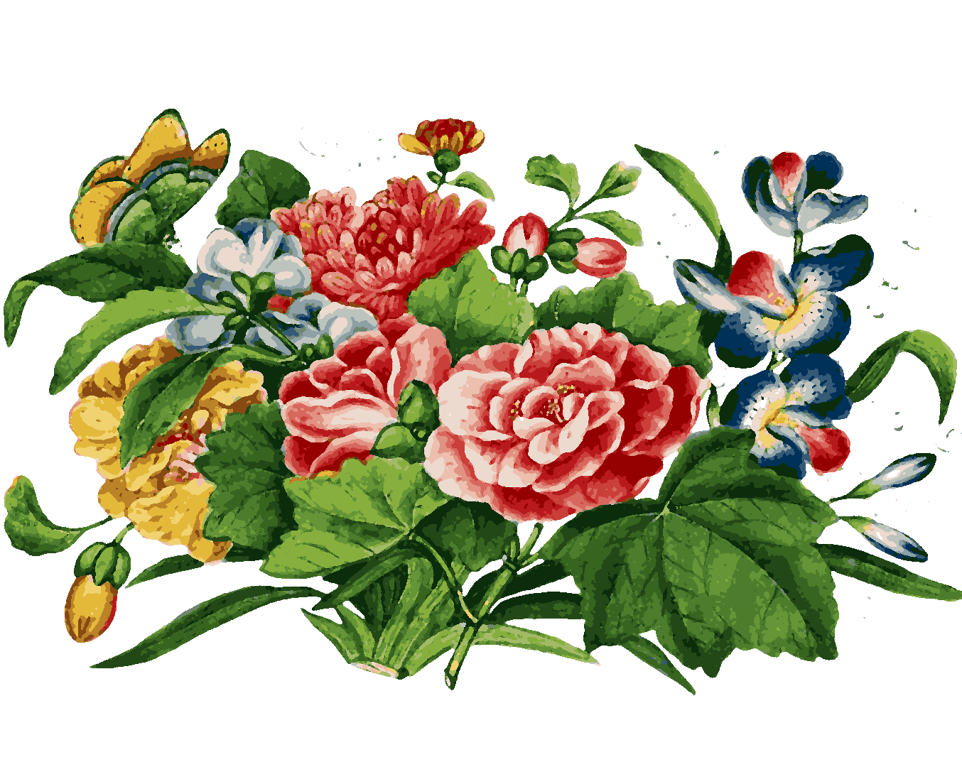 China Collection PD (8) - Chinese peony - Van-Go Paint-By-Number Kit