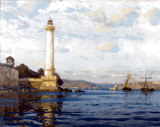 The Ahırkapı Lighthouse - Van-Go Paint-By-Number Kit
