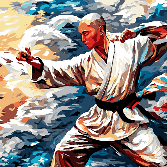 Shaolin kung fu (4) - Van-Go Paint-By-Number Kit