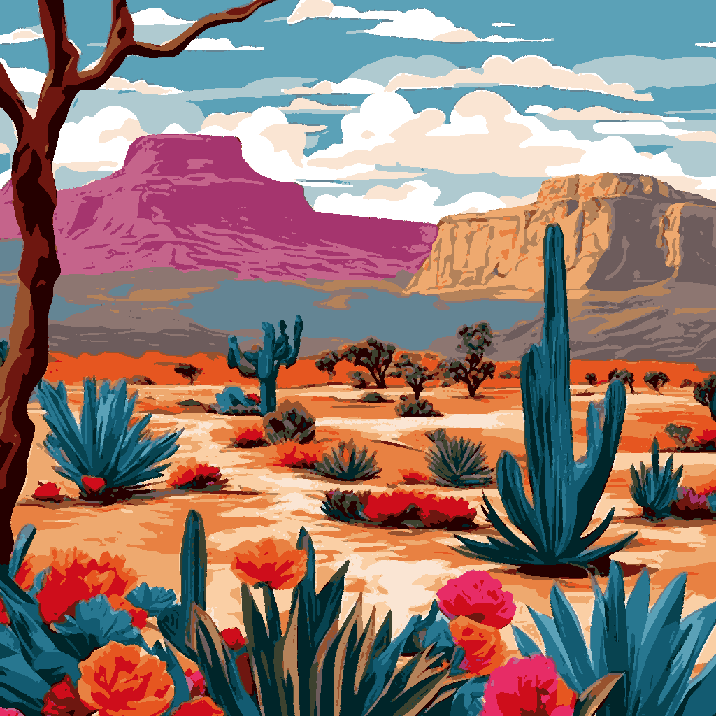 Moab desert (3) - Van-Go Paint-By-Number Kit