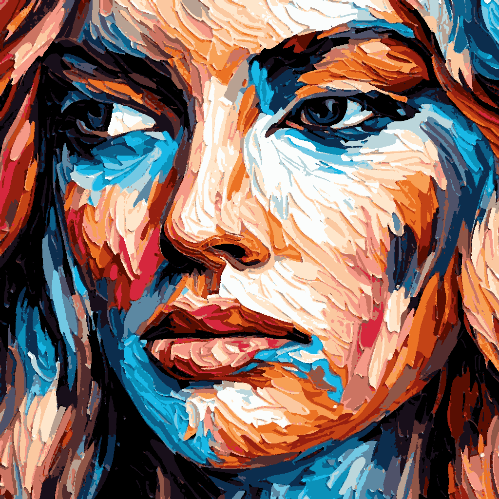 Colorful Face - Van-Go Paint-By-Number Kit