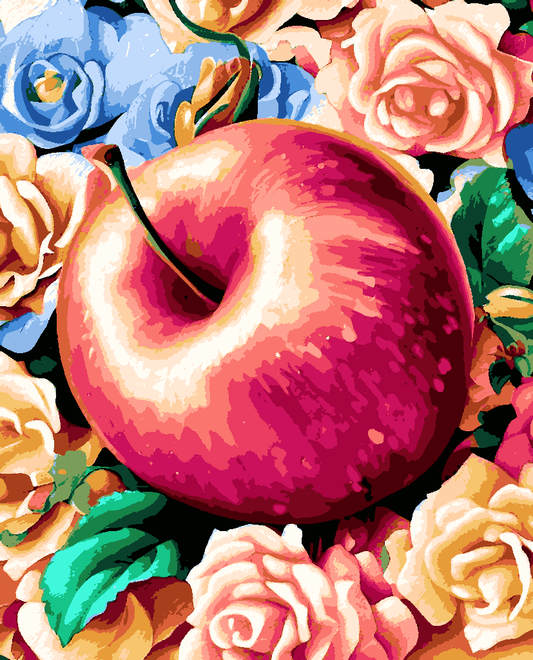 Apple and Roses - Van-Go Paint-By-Number Kit