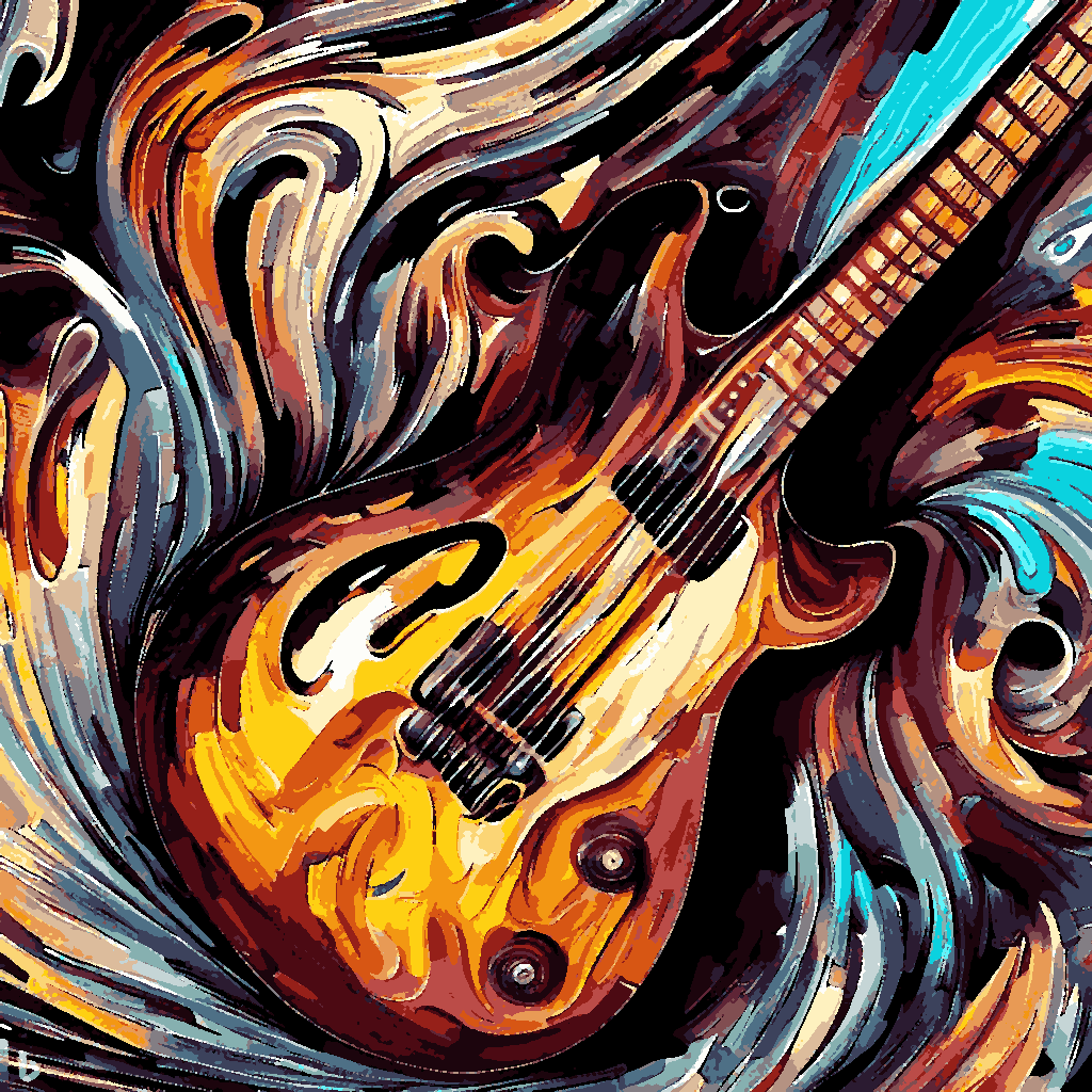 Guitar Illusions (1) - Van-Go Paint-By-Number