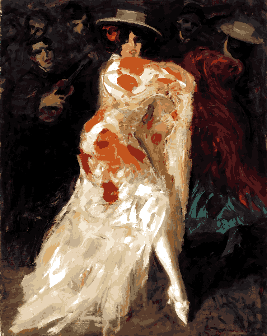 Spanish Dancer (Tango) by Oscar Parviainen - Van-Go Paint-By-Number Kit