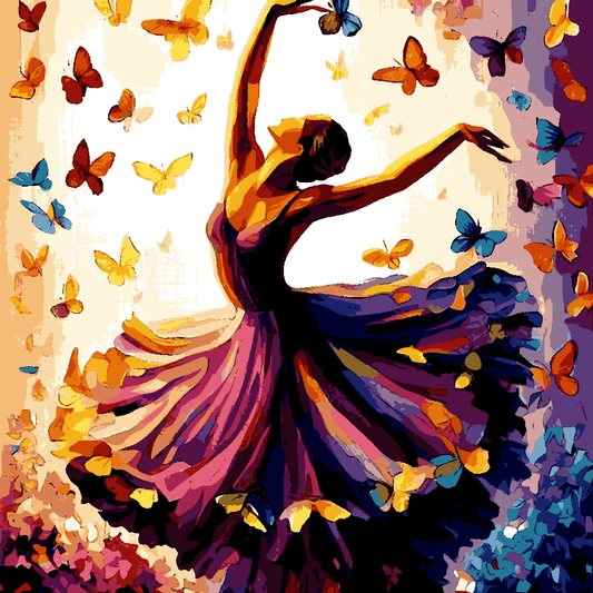 Butterflies Dancer (2) - Van-Go  Paint-By-Number Kit