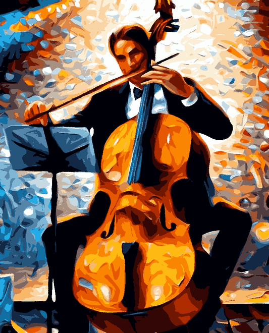 Concert for Cello ... and nothing else (1) - Van-Go Paint-By-Number Kit