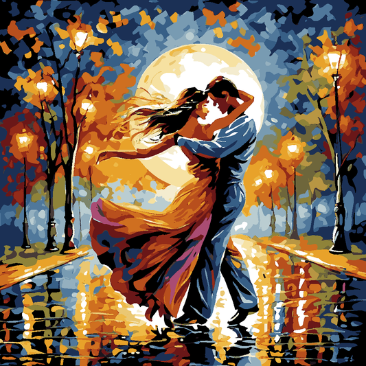 Moonlight Artistic Dancing (1) - Van-Go Paint-By-Number Kit
