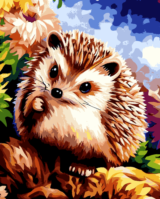 Curious Hedgehog (2) - Van-Go Paint-By-Number Kit