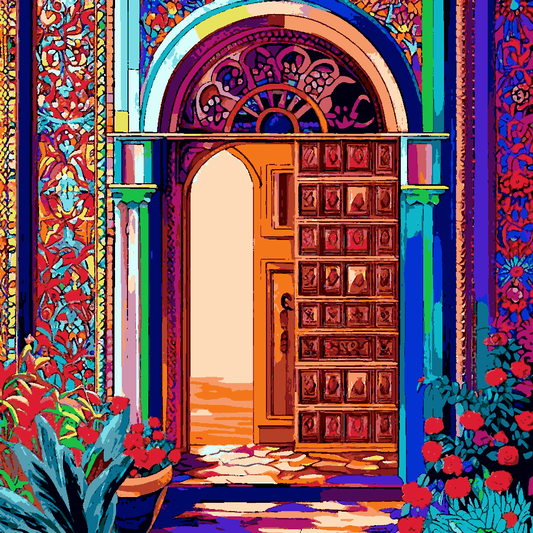 Moroccan Door (1) - Van-Go Paint-By-Number Kit