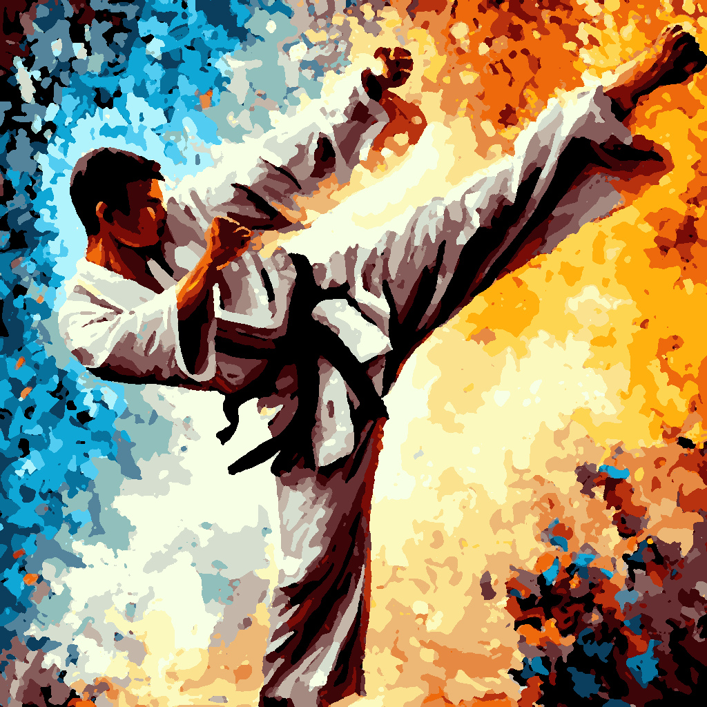 Martial Arts Collection (1) - Van-Go Paint-By-Number Kit