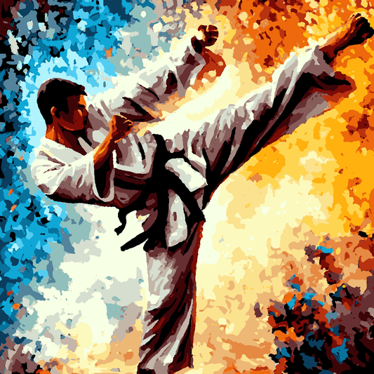 Martial Arts Collection (1) - Van-Go Paint-By-Number Kit