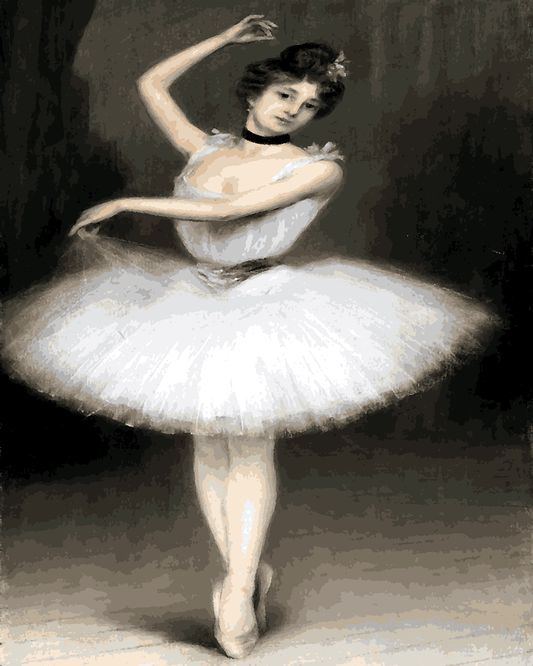 Ballerina by Pierre Carrier-Belleuse - Van-Go Paint-By-Number Kit