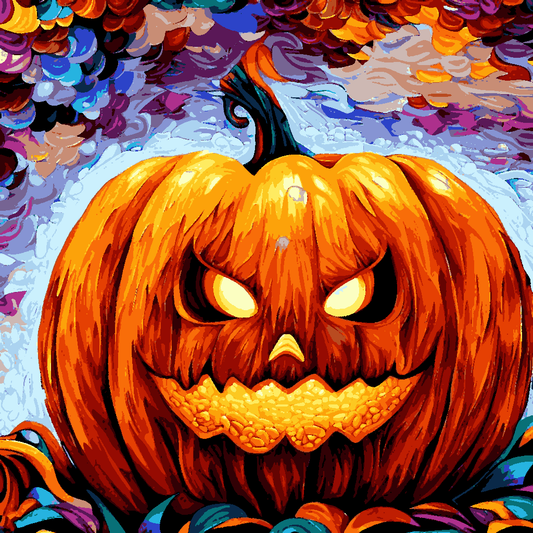 Halloween Pumpkin (1) - Van-Go Paint-By-Number Kit