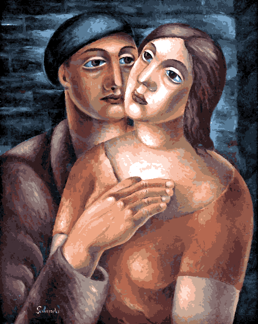 Lovers by Mikuláš Galanda - Van-Go Paint-By-Number Kit