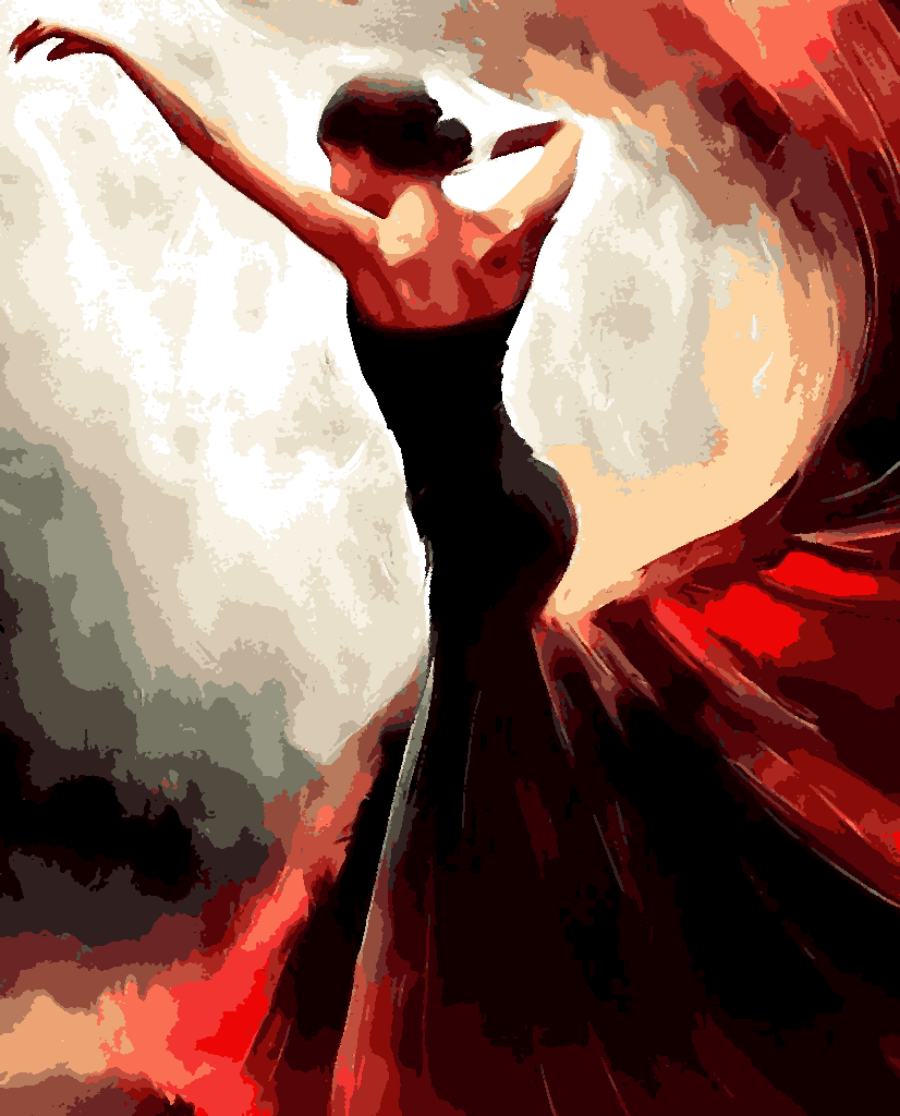 Flamenco Art of Dance (1) - Van-Go Paint-By-Number Kit