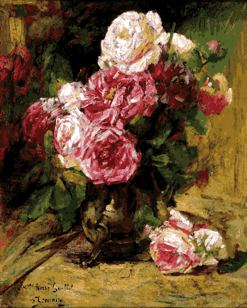 Roses IV by Georges Jeannin - Van-Go Paint-By-Number Kit