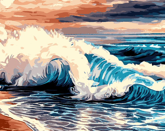 Into the Surf (2) - Van-Go Paint-By-Number Kit