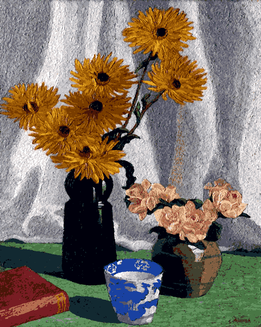 Sunflowers by Charles Ginner Dwarf - Van-Go Paint-By-Number Kit