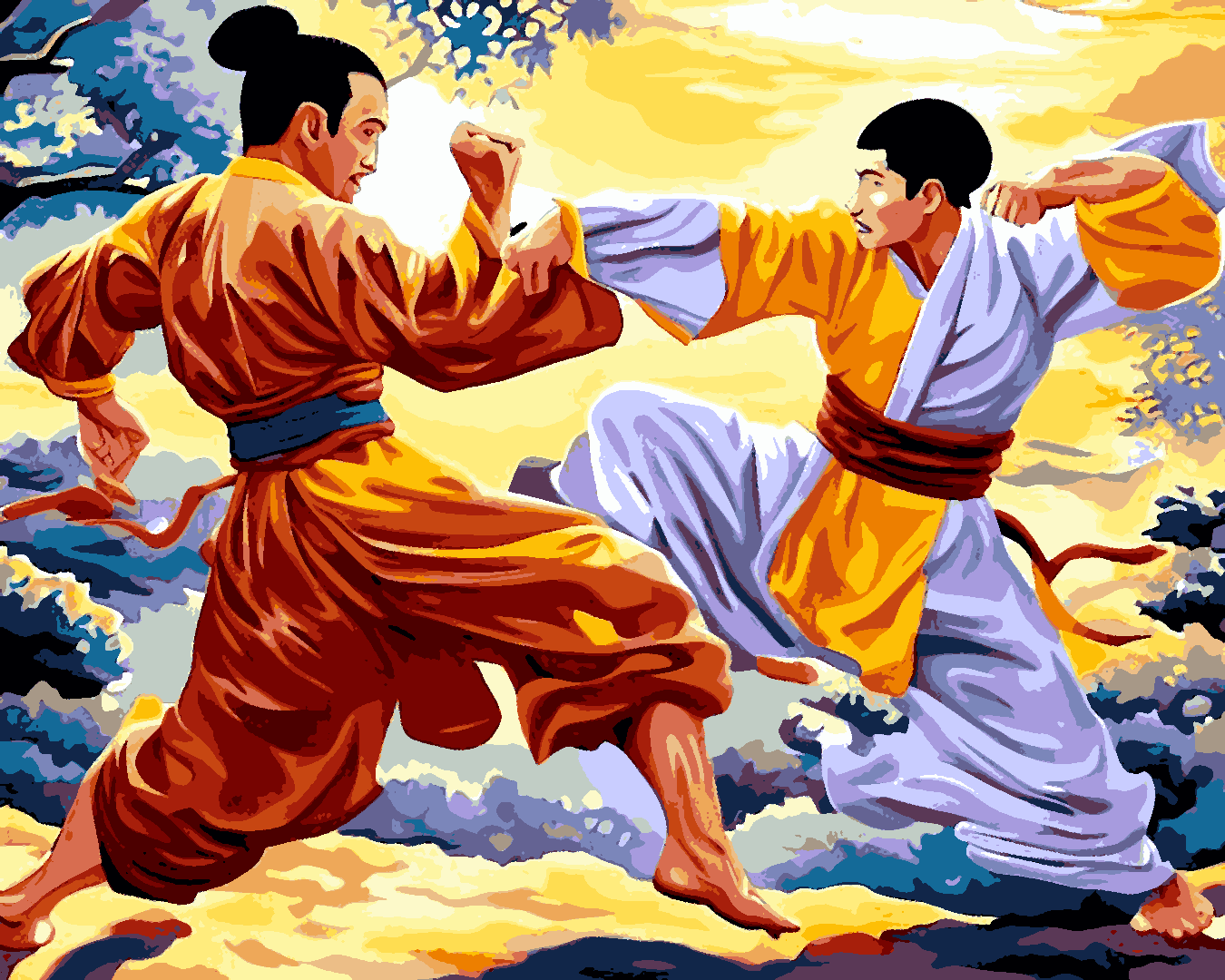 Shaolin kung fu (6) - Van-Go Paint-By-Number Kit