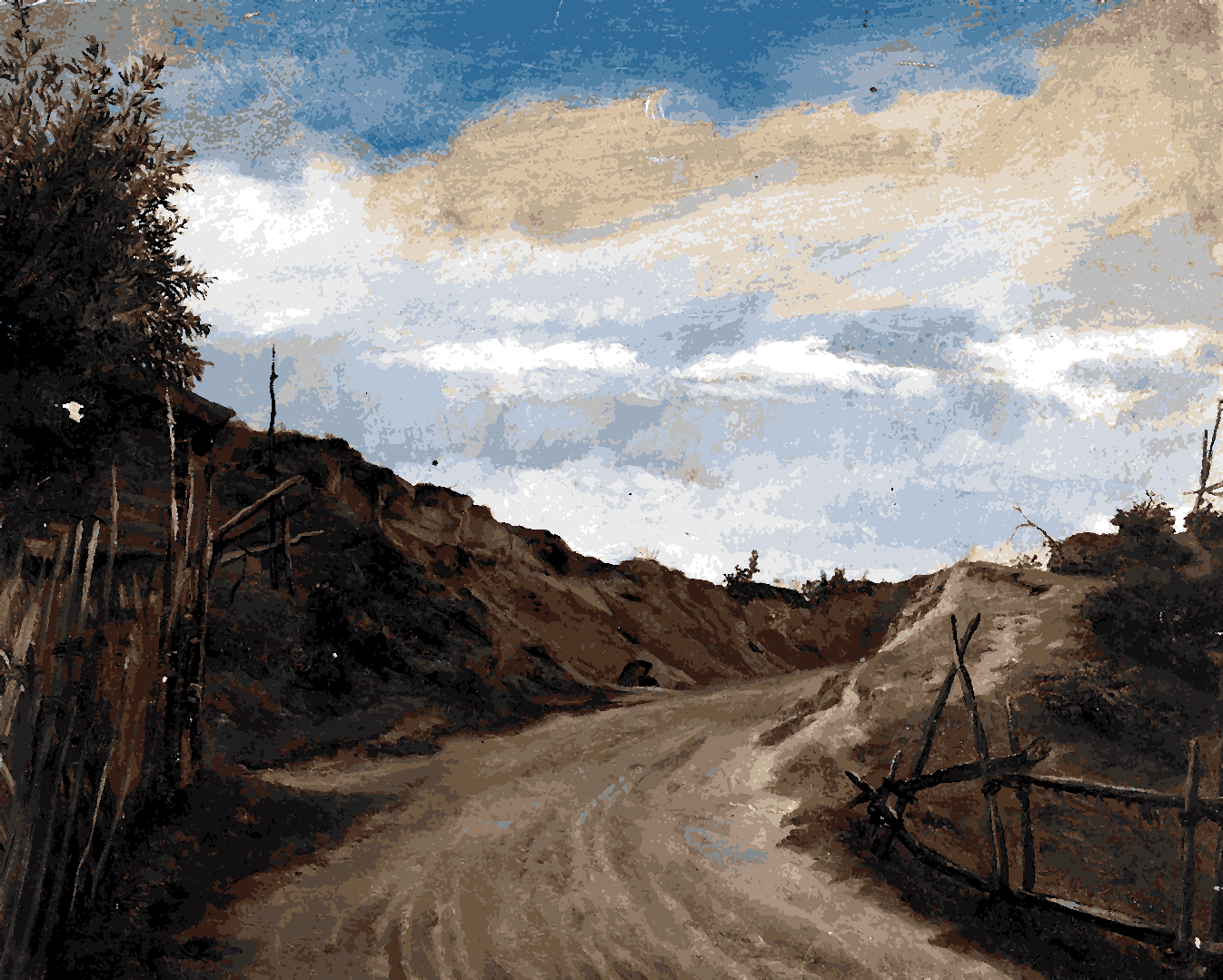 Country Road by Adolph Tidemand - Van-Go Paint-By-Number