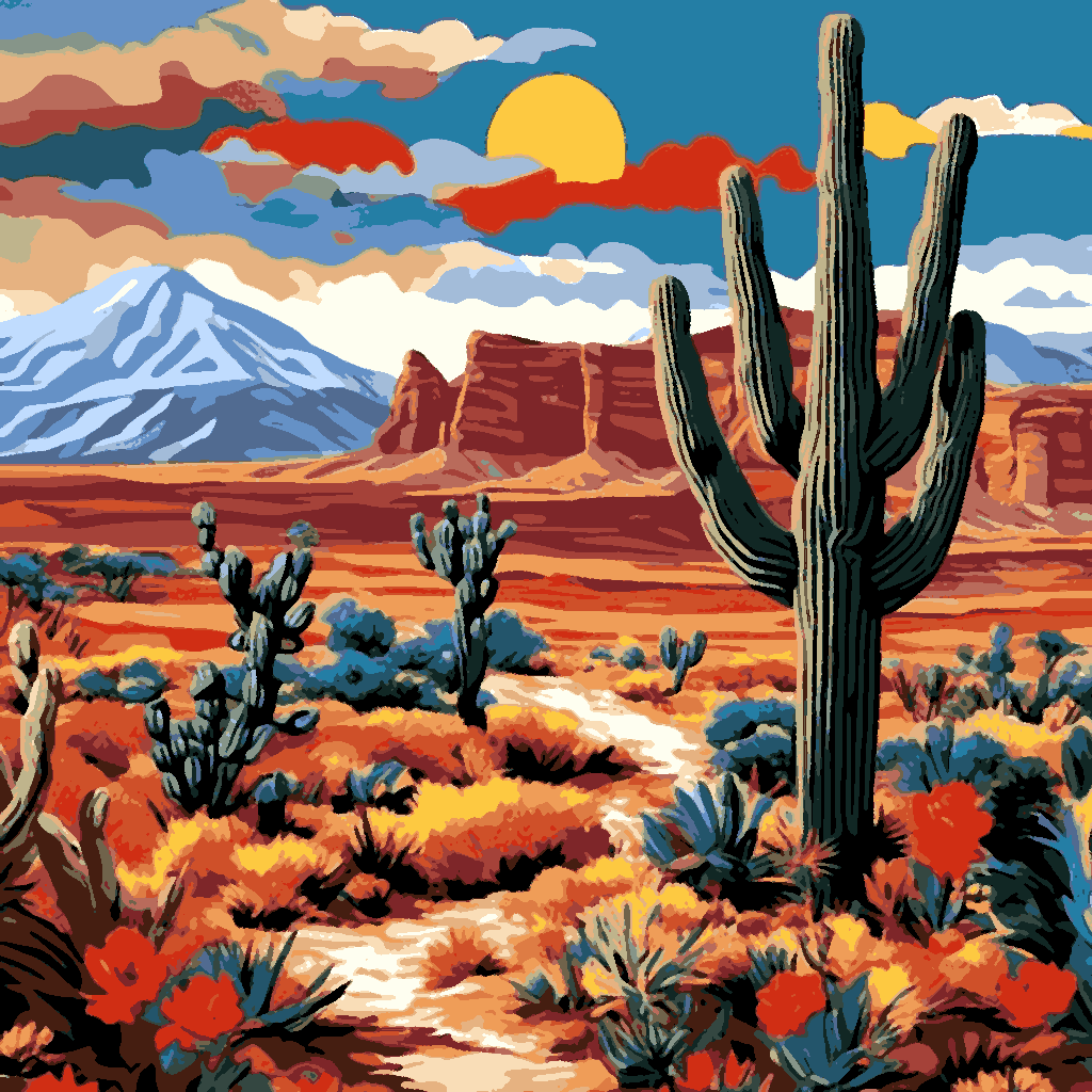 Moab desert (1) - Van-Go Paint-By-Number Kit