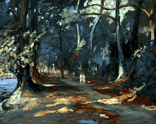 A path by the river by Sir John Lavery - Van-Go Paint-By-Number Kit