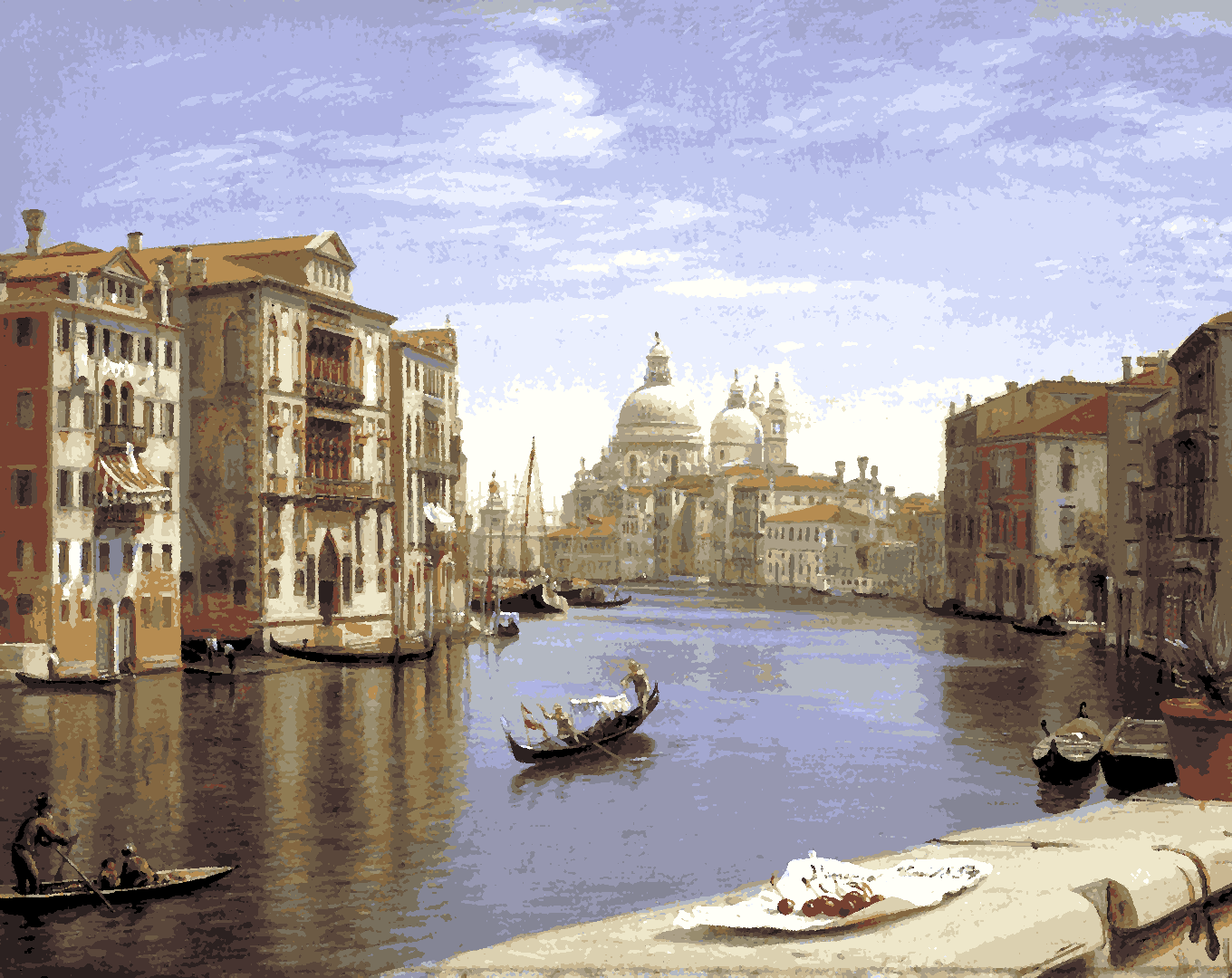 City Canal Landscape PD - Van-Go Paint-By-Number Kit