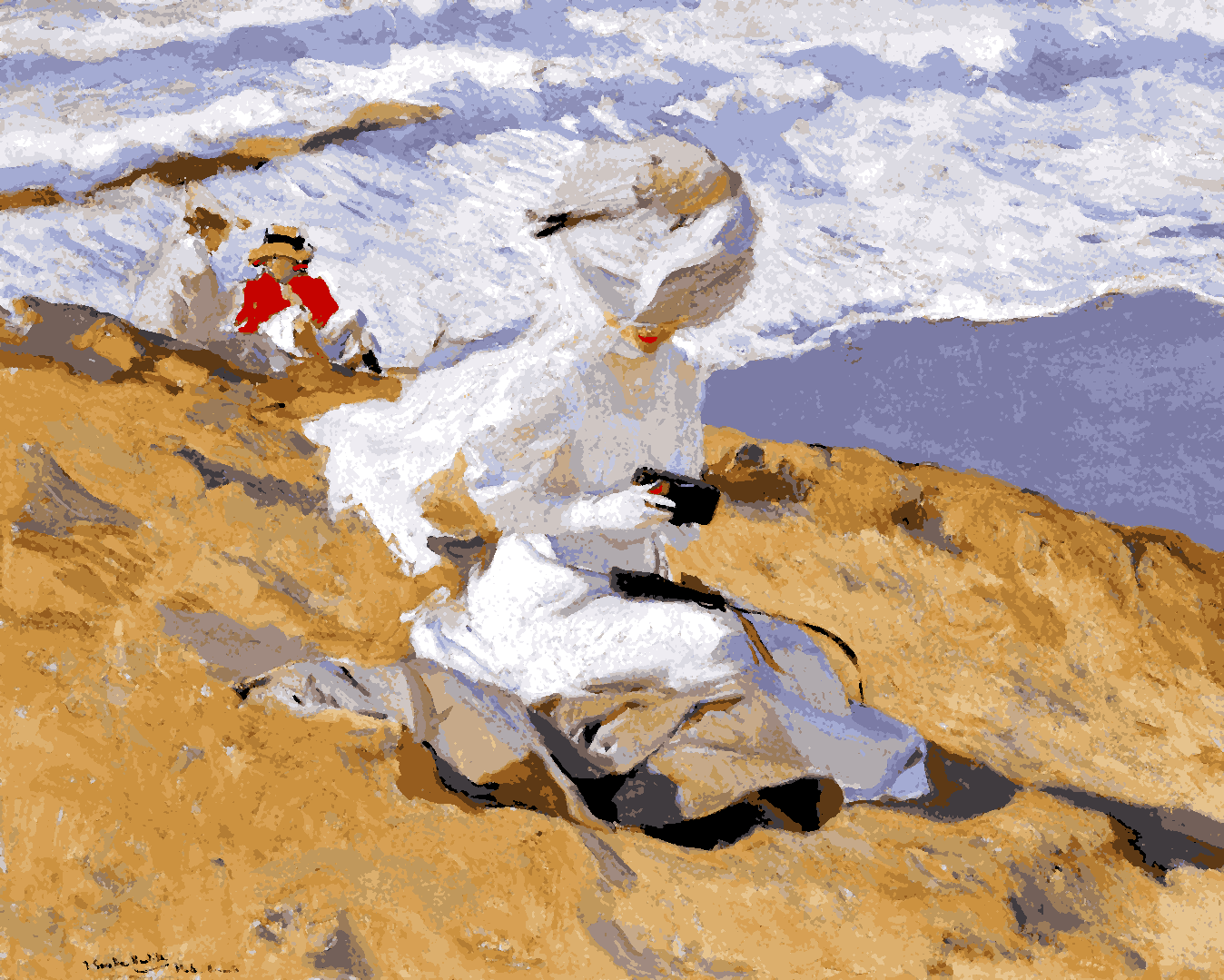 Capturing the moment by Joaquín Sorolla y Bastida - Van-Go Paint-By-Number Kit