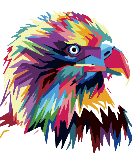 A Colorful Eagle (2) - Van-Go Paint-By-Number Kit