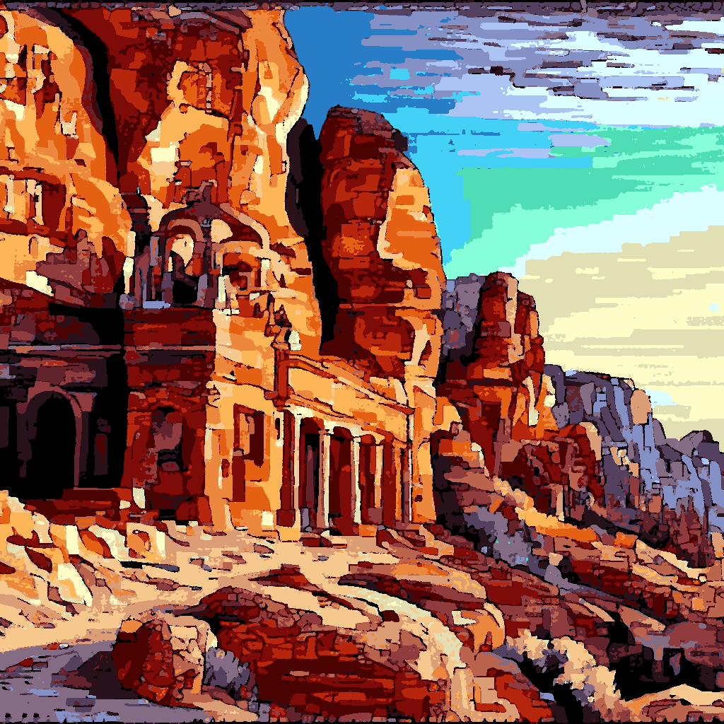 Petra's red rock (3) - Van-Go Paint-By-Number Kit