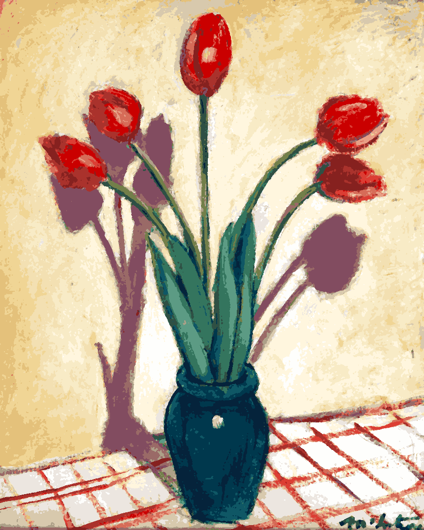 Tulips by Raymond McIntyre - Van-Go Paint-By-Number Kit