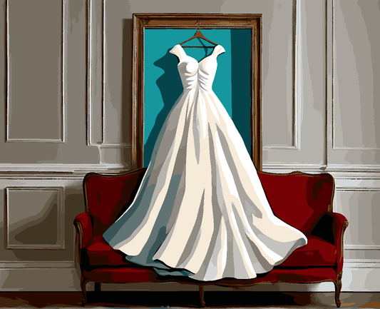 Wedding dress (2) - Van-Go Paint-By-Number Kit