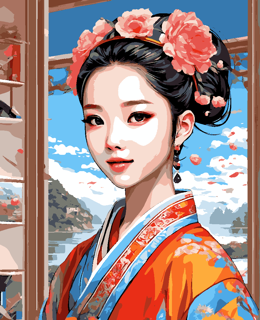 Chinese Anime Princess (1) - Van-Go Paint-By-Number Kit