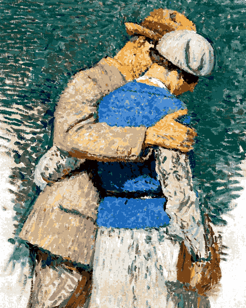 Couple Hugging - Van-Go Paint-By-Number Kit