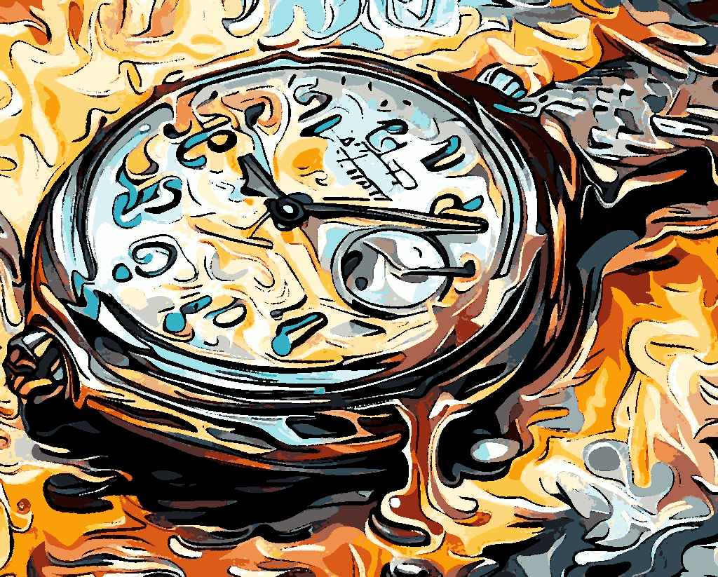 Melting Watch - Van-Go Paint-By-Number Kit