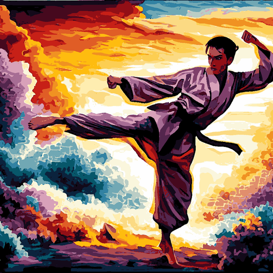 Martial Arts Collection (5) - Van-Go Paint-By-Number Kit