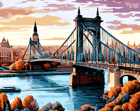 Budapest Bridge (2) - Van-Go Paint-By-Number Kit