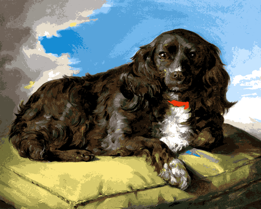 Cocker Spaniel by Theodor Petter - Van-Go Paint-By-Number Kit