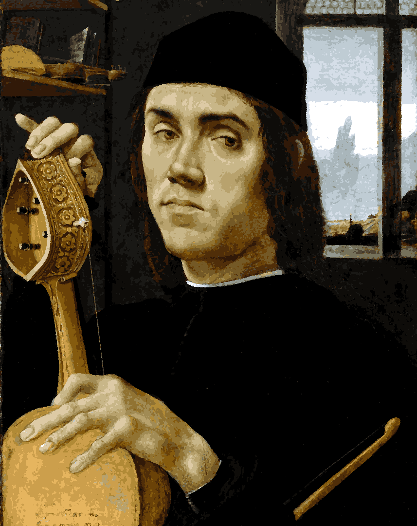 Portrait of a Musician by Filippino Lippi - Van-Go Paint-By-Number Kit