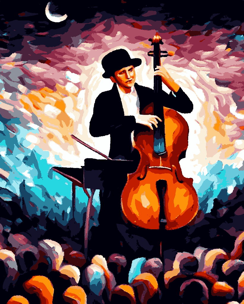 Concert for Cello ... and nothing else (2) - Van-Go Paint-By-Number Kit