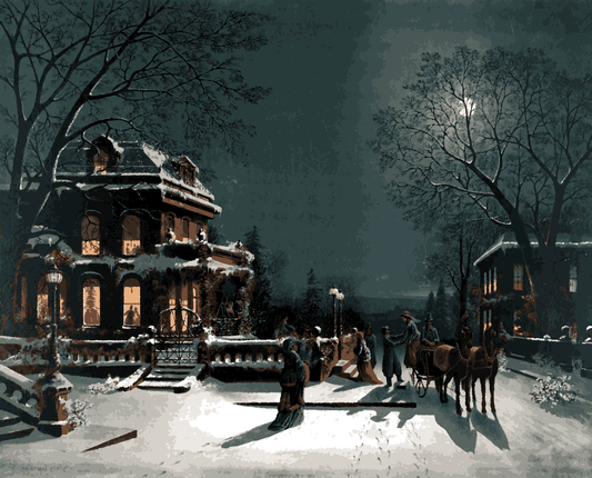 Christmas Eve by J. H PD - Van-Go Paint-By-Number Kit