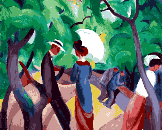 Promenade by August Macke - Van-Go Paint-By-Number Kit