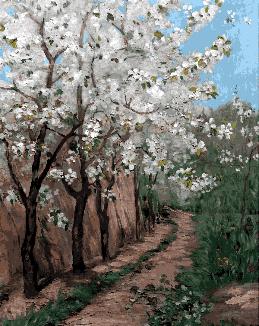Cherry Blossom by Ingeborg Eggertz - Van-Go Paint-By-Number Kit