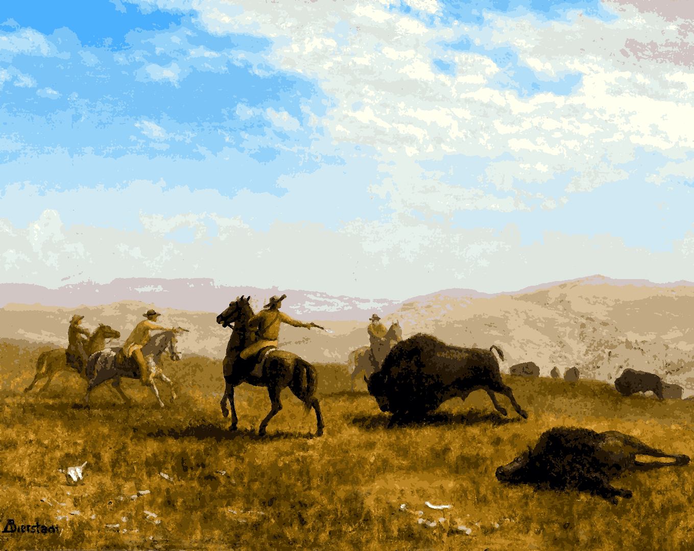 The Wild West by Albert Bierstadt - Van-Go Paint-By-Number Kit